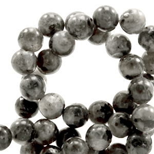 Natural stone beads Labradorite 8mm Anthracite
