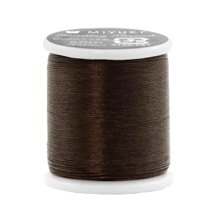 Miyuki beading cord Dark Brown