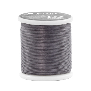 Miyuki beading cord Dark Grey
