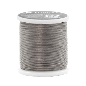 Miyuki beading cord Medium Grey