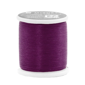 Miyuki beading cord Aubergine Purple