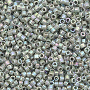 Miyuki beads delica's 11/0 Opaque AB Grey