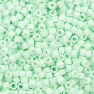 Miyuki beads delica's 11/0 Opaque Matte Light Mint Green