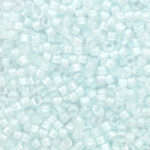 Miyuki beads delica's 11/0 Lined Luster Crystal Aqua Mist