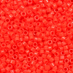 Miyuki beads delica's 11/0 Opaque Vermillion Red