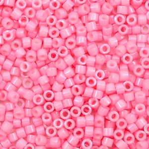 Miyuki beads delica's 11/0 Opaque Dyed Carnation Pink