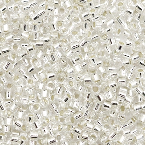 Miyuki beads delica's 11/0 Silverlined Crystal