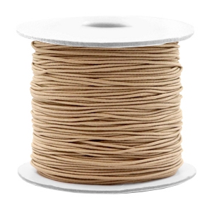 Coloured elastic cord 0.8mm Taupe Brown