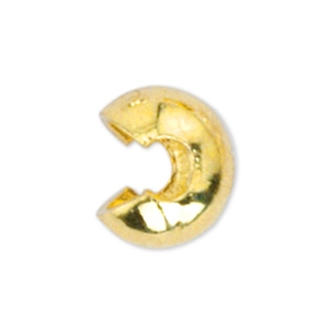 Beadalon Crimp Cover 6mm Gold