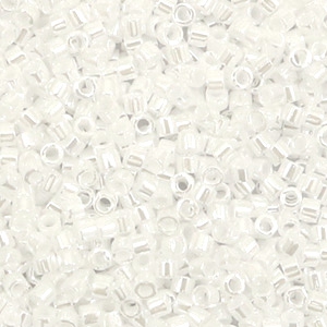 Miyuki beads delica's 11/0 Ceylon White Pearl DB-201