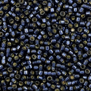 Miyuki beads delica's 11/0 Duracoat Silverlined Dyed Montana DB-2192