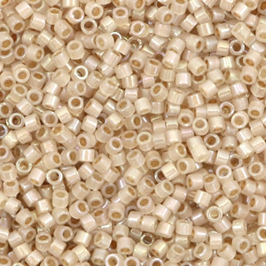 Miyuki beads delica's 11/0 Beige Lined Opal AB DB-1731