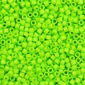Miyuki beads delica's 11/0 Duracoat Opaque Dyed Kiwi Green DB-2121