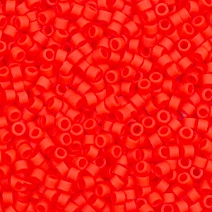 Miyuki beads delica's 11/0 Opaque Matte Vermillion Red DB-757