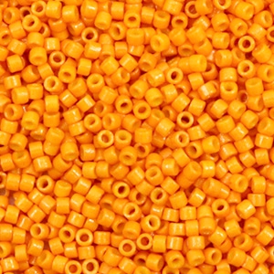 Miyuki beads delica's 11/0 Duracoat Opaque Dyed Kumquat Orange DB-2104