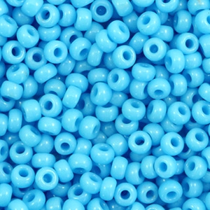 Miyuki seed beads 8/0 Opaque Turquoise Blue 8-413