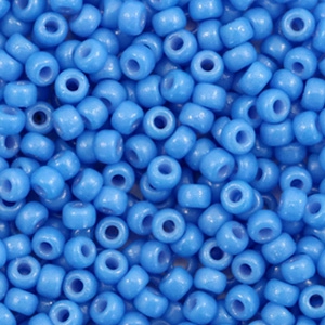 Miyuki seed beads 8/0 Duracoat Opaque Delphinium Blue 8-4484