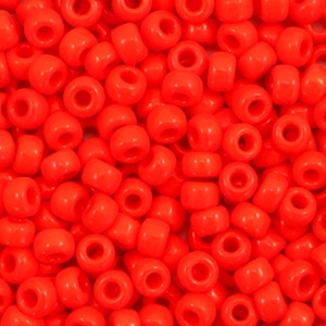 Miyuki seed beads 8/0 Opaque Vermilion Red 8-407