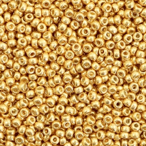 Miyuki seed beads 11/0 Duracoat Galvanized Gold 11-4202