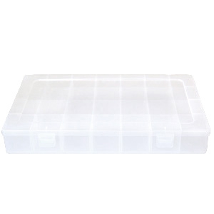 Jewellery display 28 compartment storage box Transparent