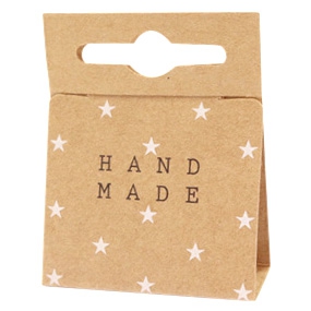 Jewellery cards "Handmade" Brown