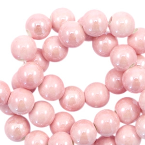 Beads Ceramic 6mm Pink