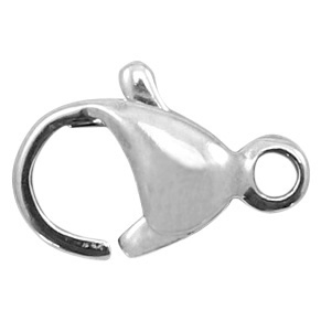 Stainless Steel findings lobster clasp 10mm Antique Silver
