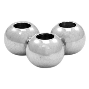 Stainless Steel beads 3mm Antique Silver