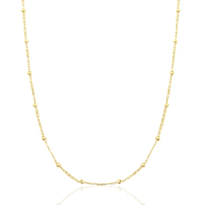 Stainless steel necklaces ball Gold