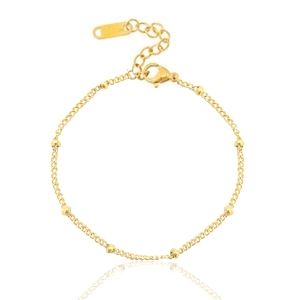 Stainless steel bracelets ball Gold