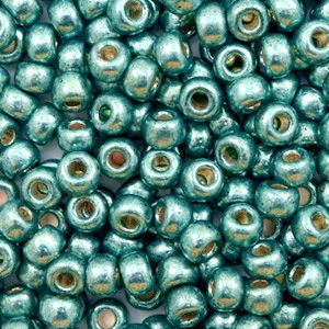 Miyuki seed beads 6/0 Duracoat Galvanized Sea Foam Green 6-4217