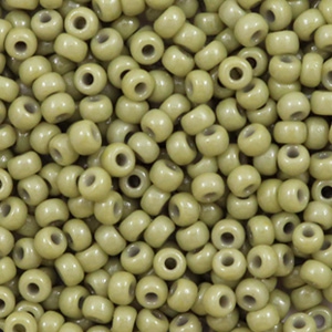Miyuki seed beads 8/0 Duracoat Opaque Cactus Green 8-4474