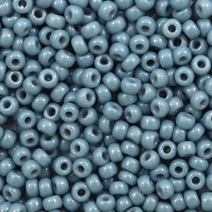Miyuki seed beads 8/0 Duracoat Opaque Bayberry Blue 8-4482