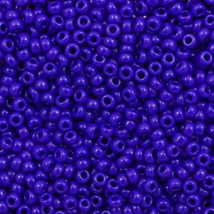 Miyuki seed beads 11/0 Opaque Cobalt Blue 11-414