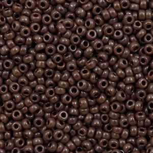 Miyuki seed beads 11/0 Opaque Chocolate Brown 11-409