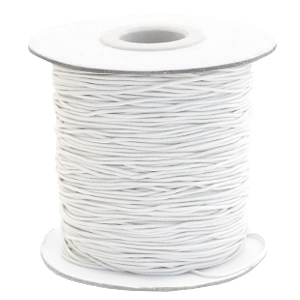 Coloured elastic cord 0.8mm Off White