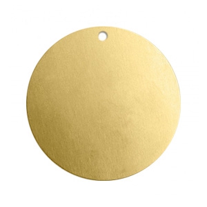 ImpressArt stamping blanks charms 22mm Brass Light Gold