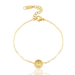 Polaris Steel bracelets for cabochon 7mm or Swarovski Elements 2088-SS34 Gold