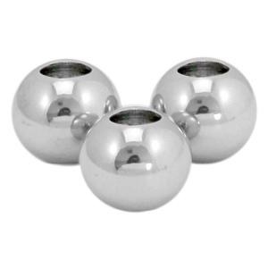 Stainless steel beads 5mm Silver