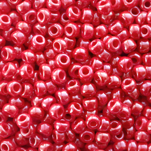 Miyuki seed beads 8/0 Opaque Luster Red 8-426