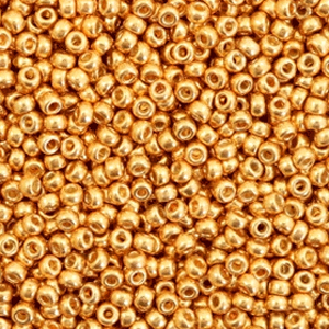 Miyuki seed beads 11/0 Duracoat Galvanized Yellow Gold 11-4203