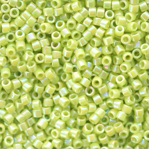 Miyuki beads delica's 11/0 Opaque AB Chartreuse Green DB-169
