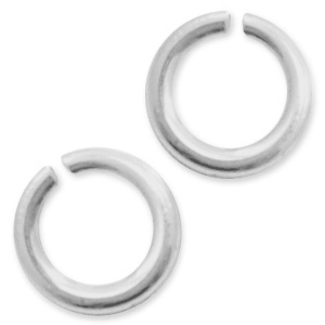 925 Silver findings jump rings 5mm Silver