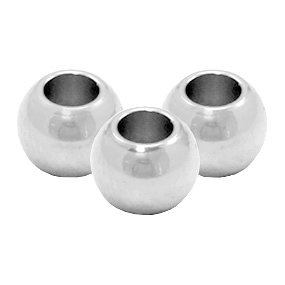 Stainless Steel beads 6mm Silver