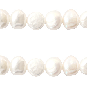 BQ Freshwater pearls nugget round 7-8mm Natural White