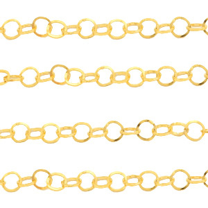 Stainless Steel findings belcher chain Gold