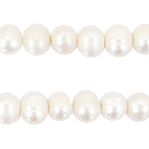 BQ Freshwater pearls round 7-8mm Natural White