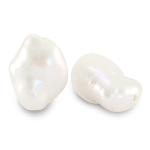 BQ Freshwater pearls nugget high luster Natural White