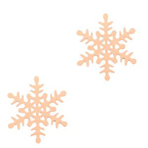 Bohemian charms snowflake Rose Gold