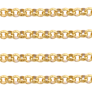 Stainless Steel findings belcher chain 2mm Gold